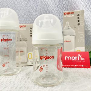 Bình Pigeon Nội Địa Nhật Thủy Tinh Mẫu Mới Họa Tiết