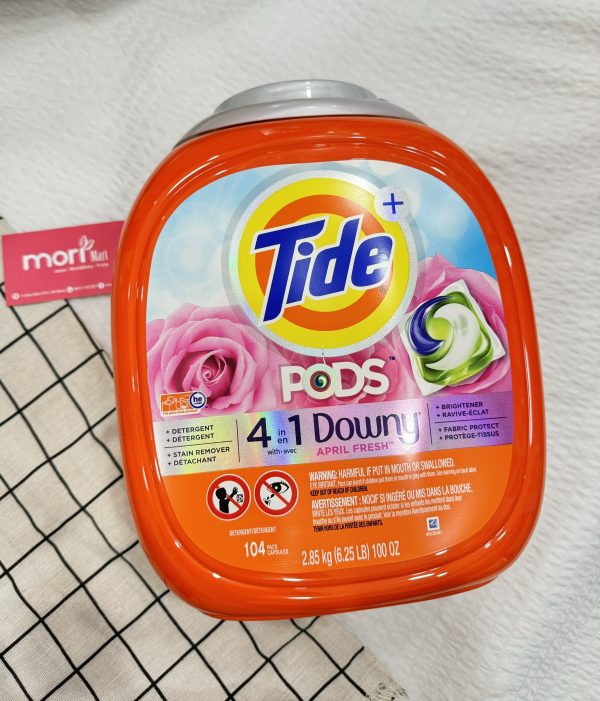 Viên giặt Tide Pods 4in1 Downy hương hoa hồng, 104 viên