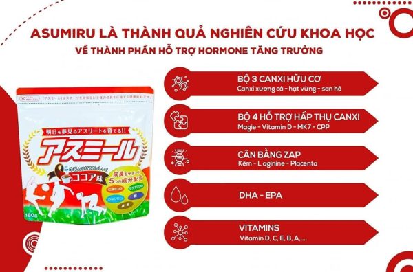 Sữa Tăng Chiều Cao Asumiru Nhật Bản