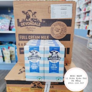 Sữa Tươi UHT Nguyên Kem Devondale Úc Thùng 24 hộp