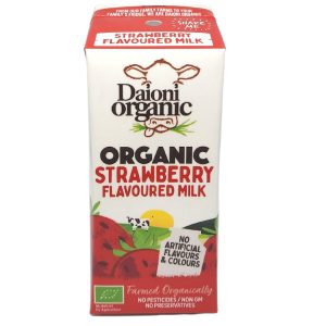 Sữa tươi Organic Daioni Anh Vị Dâu Hộp 200ml