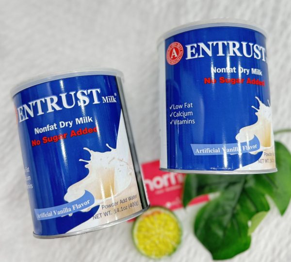 Sữa Entrust Mỹ Không Đường 400g