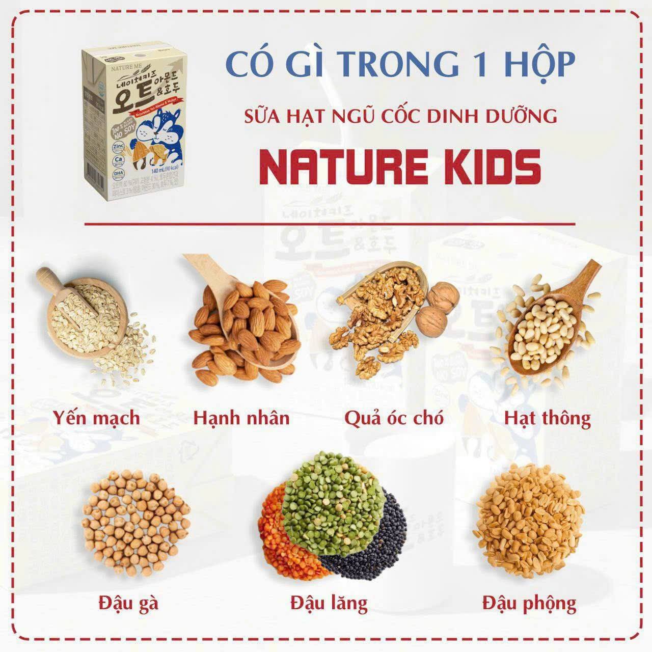 Sữa Hạt Nature Kids Hãng Nature Me Hàn Quốc