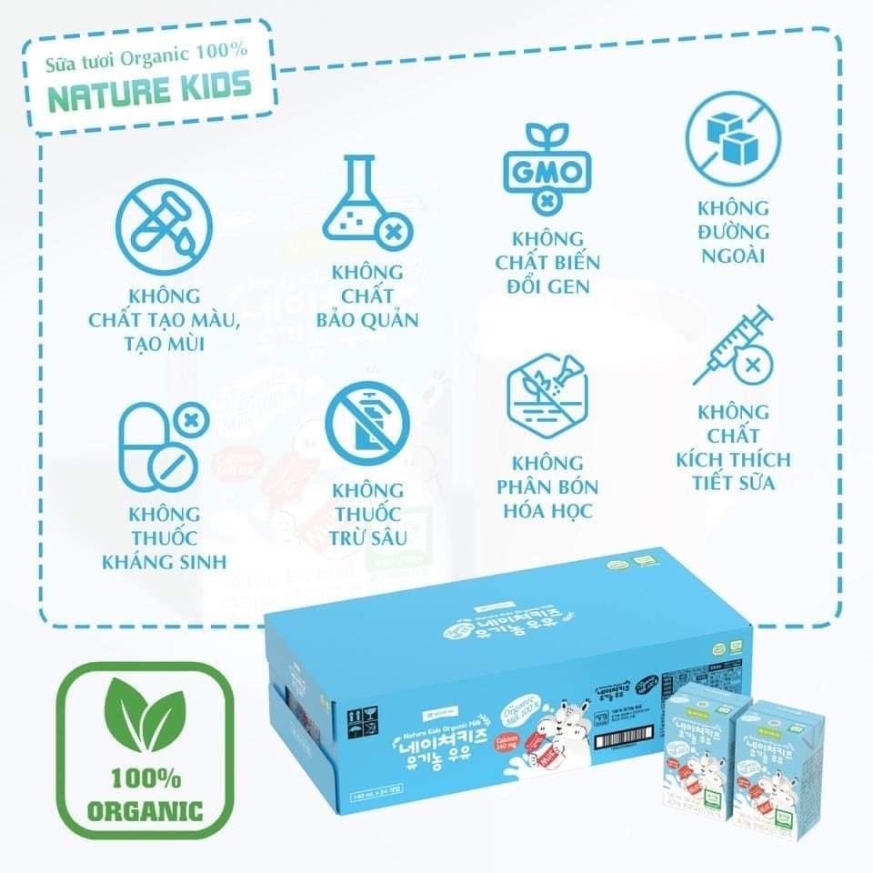 Sữa Tươi Hữu Cơ Nature Kids Organic Milk Hàn Quốc