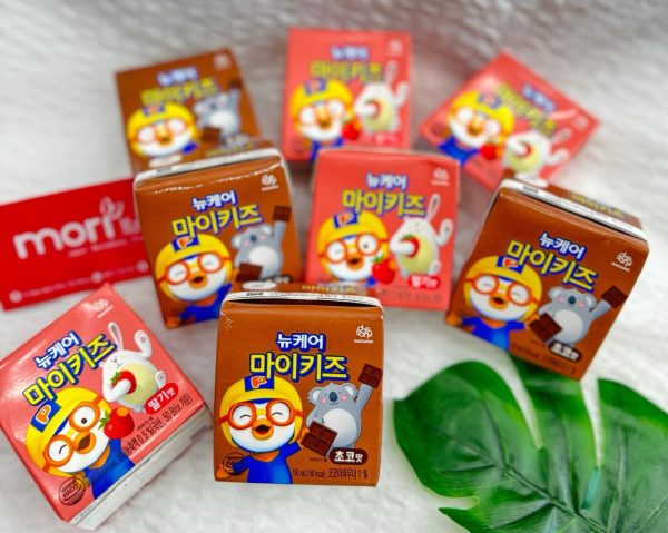 Sữa Nước DInh Dưỡng pororo Daesang Hàn Quốc Vị Socola và Dâu Tây