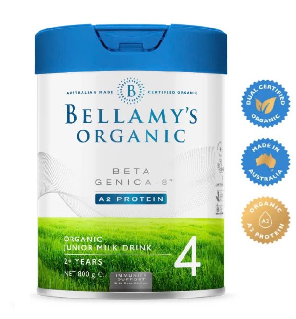 Sữa Bellamy's Organic Hữu Cơ Đạm A2 Số 4 cho Trẻ Từ 2 Tuổi