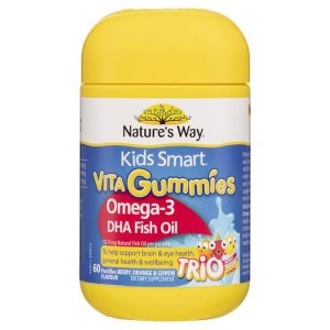 Nature's Way Kids Smart Vita Gummies Omega 3 Trio 60 Viên