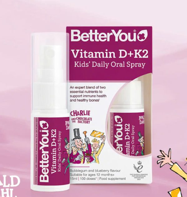 Vitamin D K2 Dạng Xịt Better You Vitamin D+K2 Kids's Daily Oral Spray UK