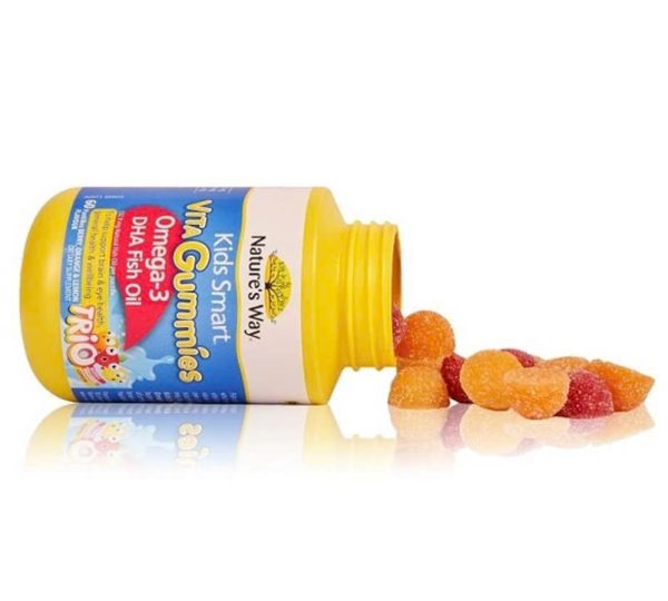 Nature's Way Kids Smart Vita Gummies Omega 3 Trio 60 Viên