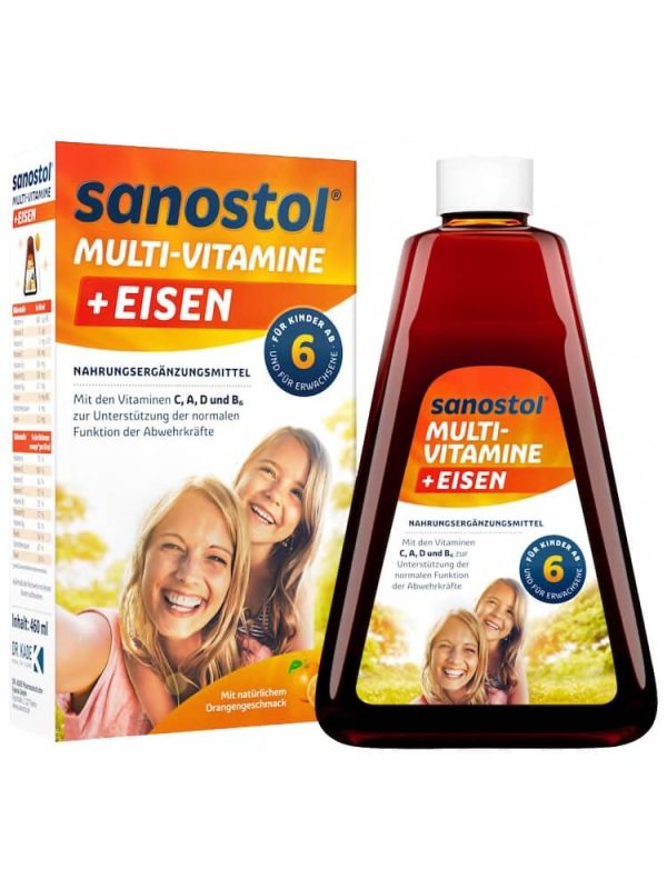 Siro Vitamin Tổng Hợp Sanostol Số 6 Đức 460ml (6Y+)