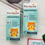 Pentavite Vitamin D3 K2 Infant & Kids Liquid Bổ sung Vitamin D3 + K2 dạng lỏng cho Trẻ em 30ml