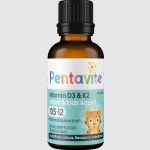 Pentavite Vitamin D3 K2 Infant & Kids Liquid Bổ sung Vitamin D3 + K2 dạng lỏng cho Trẻ em 30ml